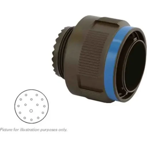 Souriau Sunbank by Eaton, 8D, Copper Alloy 15 Way MIL Spec Circular Connector Plug, Pin Contacts,Shell Size 15, Screw - 8D515W15AA product image