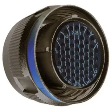 Souriau Sunbank by Eaton, 8D, Copper Alloy 4 Way MIL Spec Circular Connector Receptacle, Socket Contacts,Shell Size 13, - 8D713W04SN product image