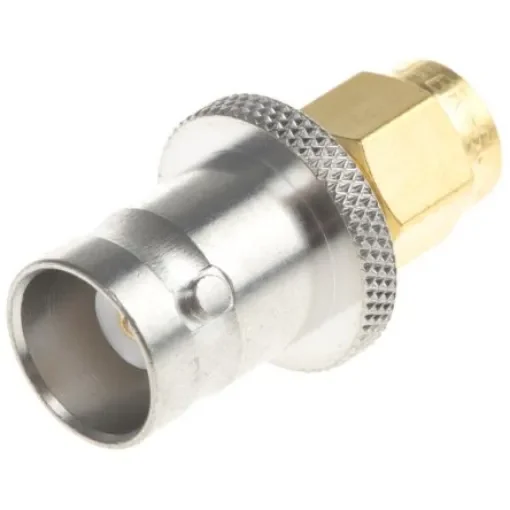 Huber+Suhner Straight 50O RF Adapter SMA Plug to BNC Socket 4GHz - 33_SMA-BNC-50-1/1--_NE product image