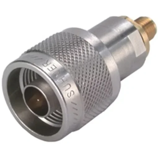 Huber+Suhner Straight 50O RF Adapter N Plug to SMA Socket 18GHz - 33_N-SMA-50-51/1--_UE product image