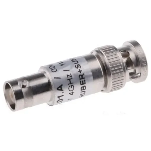 Huber+Suhner 50O RF Attenuator BNC Connector BNC Plug to BNC Socket 1 dB, 30 dB, Operating Frequency 4GHz - 6830.01.A product image