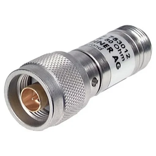 Huber+Suhner 50O RF Attenuator N Connector N Plug to N Socket 1 dB, 30 dB, Operating Frequency 12.4GHz - 6830.17.A product image