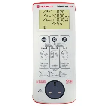 Seaward PrimeTest 100 UK PAT Tester, Class I, Class II Test Type - 344A911 product image