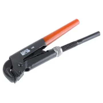 Bahco Pipe Wrench, 210.0 mm Overall, 33mm Jaw Capacity, Metal Handle - 140 product image