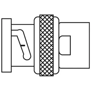 TE Connectivity, Plug Cable Mount BNC Connector, 75O, Solder Termination, Straight Body - RBD-75-M-00 product image