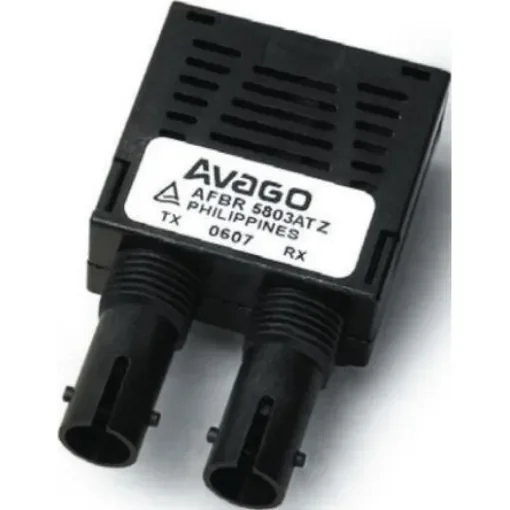 Broadcom AFBR-5803ATQZ Fibre Optic Transceiver, ST Connector, 155Mbit/s, 1360nm 10-Pin product image