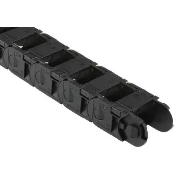 Igus B15i, e-chain Black Cable Chain - Flexible Slot, W36 mm x D23mm, L1m, 38 mm Min. Bend Radius, Igumid G - b15i.025.038 product image