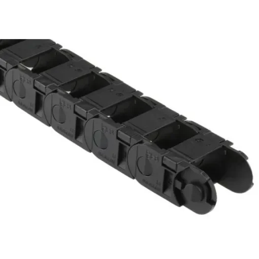 Igus B15i, e-chain Black Cable Chain - Flexible Slot, W36 mm x D23mm, L1m, 38 mm Min. Bend Radius, Igumid G - b15i.025.038 product image