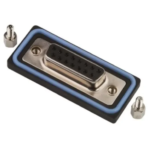 Amphenol Industrial SDB 15 Way Panel Mount D-sub Connector Socket - SDB-15PFFS-SL8001 product image