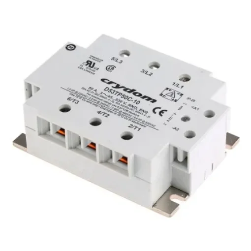 Sensata Crydom Solid State Relay, 50 A rms Load, Panel Mount, 530 V ac Load, 32 V dc Control - D53TP50C-10 product image