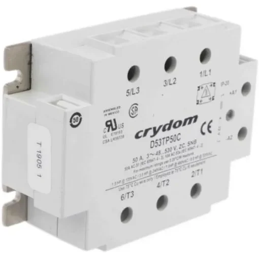 Sensata Crydom 53TP Series Solid State Relay, 50 A rms Load, Panel Mount, 530 V ac Load, 32 V dc Control - D53TP50C product image