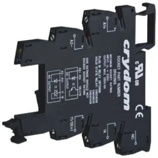 Sensata Crydom 24V dc DIN Rail Relay Socket, for use with CN Series - DRSCN24 product image