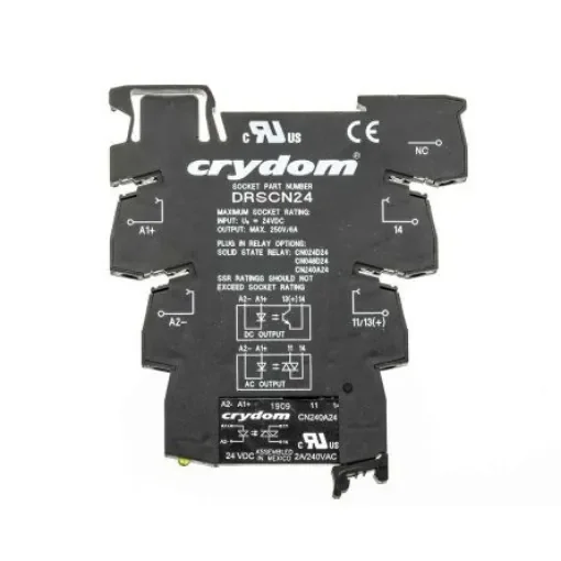 Sensata Crydom DRACN Series Solid State Interface Relay, 30 V dc Control, 2 A Load, DIN Rail Mount - DRA-CN240A24 product image
