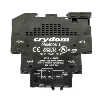 Sensata Crydom Solid State Interface Relay, 32 V dc Control, 6 A Load, DIN Rail Mount - DR06D06 product image