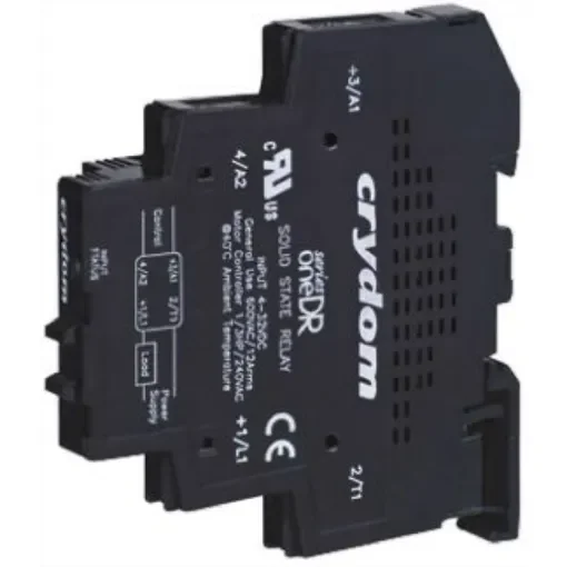 Sensata Crydom DR Series Solid State Interface Relay, 32 V dc Control, 12 A rms Load, DIN Rail Mount - DR24D12R product image