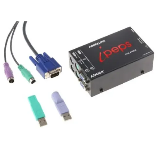 Adder Port PS/2 VGA KVM Switch, 1600 x 1200 Maximum Resolution - AL-IPEPS-DA product image