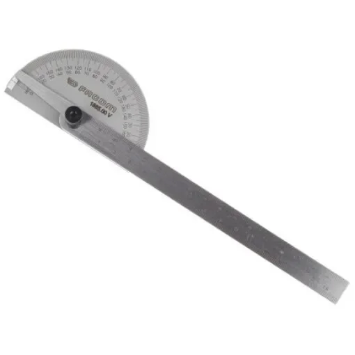 Facom 180° Metric  Bevel Depth Gauge Protractor, 170 mm Stainless Steel Blade - 1885.00 product image
