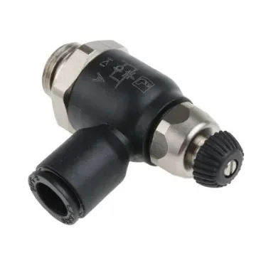 Legris 7060 Series Threaded Exhaust Regulator, G 1/4 Male Inlet Port x 8mm Tube Outlet Port - 7060 08 13 product image