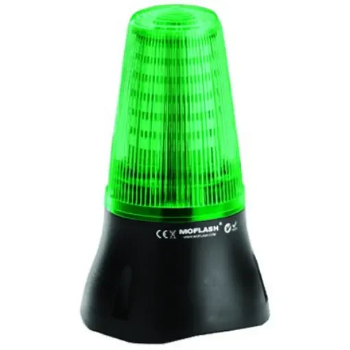 Moflash LEDD125 Series Green Multiple Effect Beacon, 115 V ac, Surface Mount, LED Bulb - LEDD125-03-04 product image