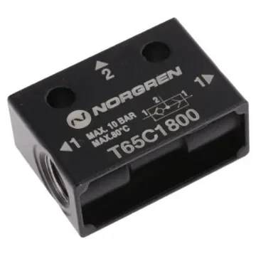 Norgren T65C series 10 bar Pneumatic Logic Controller with OR function - T65C1800 product image