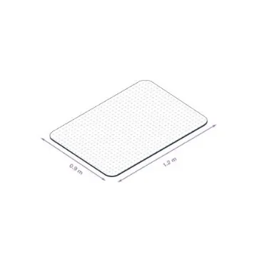 Coba Europe Clear Carpet Square Office Chair Mat x 0.9m, 1.2m x 1.8mm - CMC000001PCS product image