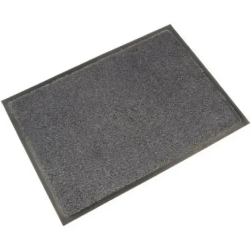 Coba Europe COBAwash, Entrance Mat, Straight Set, Indoor Use, Black/Steel, 0.85m 1.5m 8mm - LM010602 product image