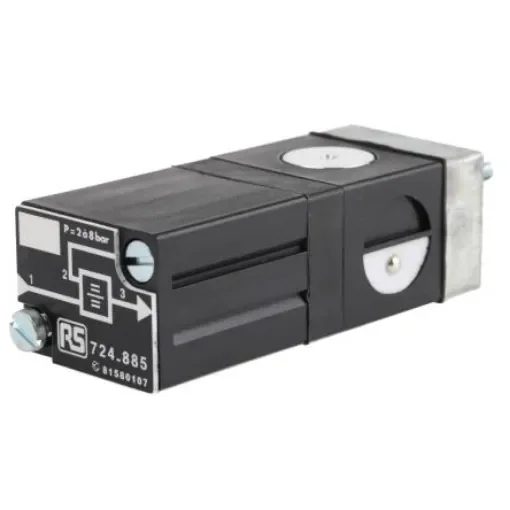 Crouzet Pneumatic Relay Pneumatic Manual Control Valve 81 Series, 2.5mm, III B - 81580101 product image