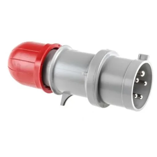Scame IP44 Red Cable Mount 3P + N + E Industrial Power Plug, Rated At 32A, 415 V - 213.324 product image