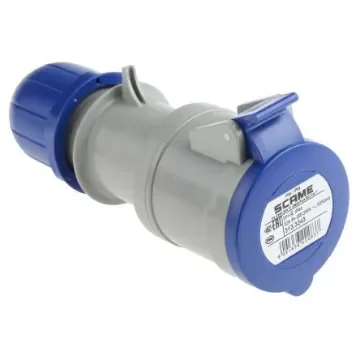 Scame IP44 Blue Cable Mount 2P + E Industrial Power Socket, Rated At 32A, 230 V - 313.3243 product image