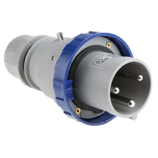 Scame IP67 Blue Cable Mount 2P + E Industrial Power Plug, Rated At 63A, 230 V - 218.6333 product image