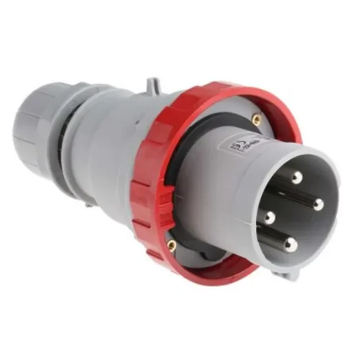 Scame IP67 Red Cable Mount 3P + E Industrial Power Plug, Rated At 63A, 415 V - 218.6336 product image
