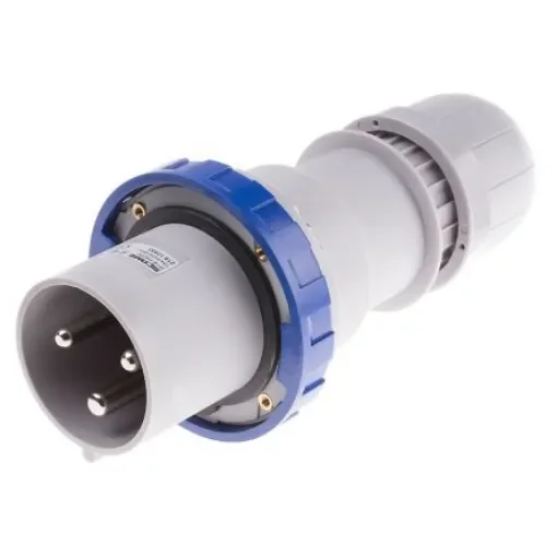 Scame IP67 Blue Cable Mount 2P + E Industrial Power Plug, Rated At 125A, 230 V - 218.12533 product image