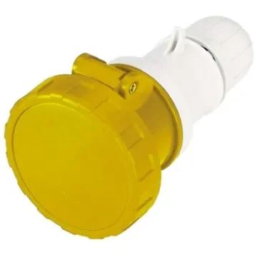 Scame IP66, IP67 Yellow Cable Mount 2P + E Industrial Power Socket, Rated At 63A, 110 V - 318.6340 product image
