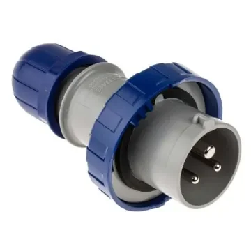 Scame IP66, IP67 Blue Cable Mount 2P + E Industrial Power Plug, Rated At 16A, 230 V - 218.163 product image
