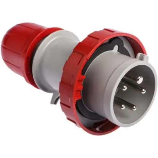 Scame IP66, IP67 Red Cable Mount 3P + N + E Industrial Power Plug, Rated At 16A, 415 V - 218.1637 product image