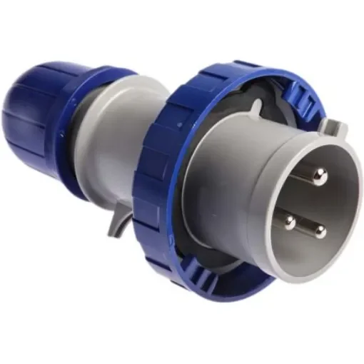 Scame IP67 Blue Cable Mount 2P + E Industrial Power Plug, Rated At 32A, 230 V - 218.3233 product image