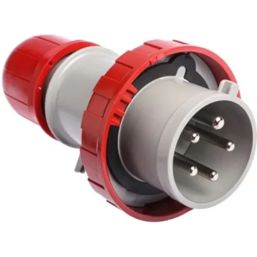 Scame IP67 Red Cable Mount 3P + N + E Industrial Power Plug, Rated At 32A, 415 V - 218.3237 product image
