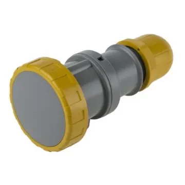 Scame IP66, IP67 Yellow Cable Mount 2P + E Industrial Power Socket, Rated At 16A, 110 V - 318.1640 product image