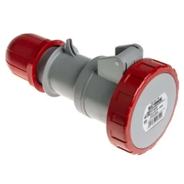 Scame IP66, IP67 Red Cable Mount 3P + E Industrial Power Socket, Rated At 32A, 415 V - 318.3246 product image