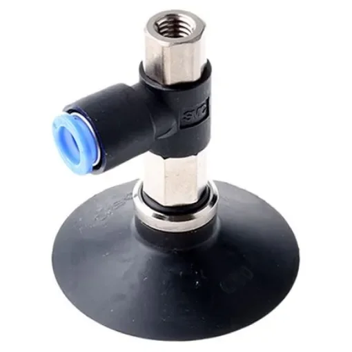 SMC 50mm Flat with Rib NBR Suction Cup ZPR50CN-08-B8, M8 x 1.25 product image