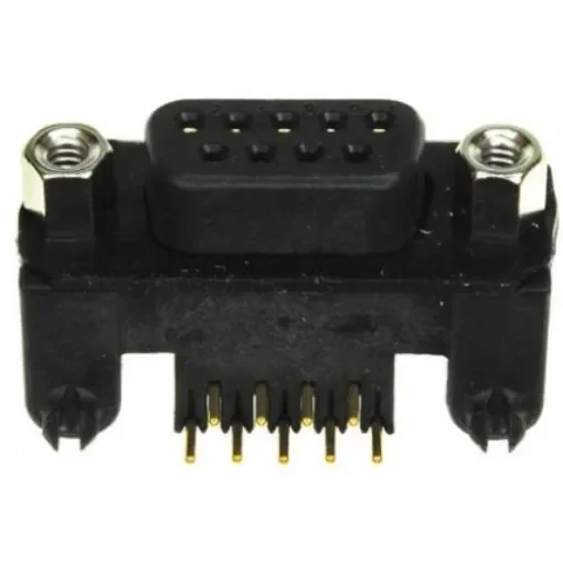 Amphenol Communications Solutions MDBE 9 Way Right Angle Through Hole D-sub Connector Socket, 2.74mm Pitch, with 4-40 - MDBE09SA700 product image