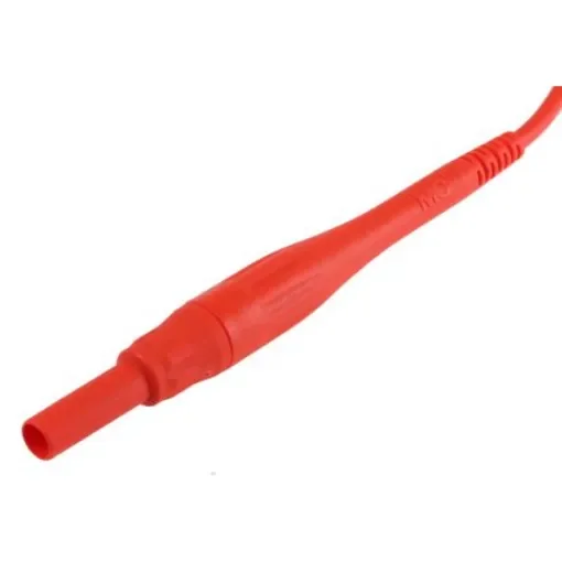 Staubli Test lead, 8A, 1kV, Red, 1.5m Lead Length - 66.9394-150-22 product image
