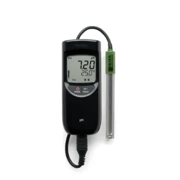 Hanna Instruments HI 991001N pH Meter, ±0.02pH Accuracy, 0.01pH Resolution, 16pH Max, +105 °C Max - HI-991001 product image