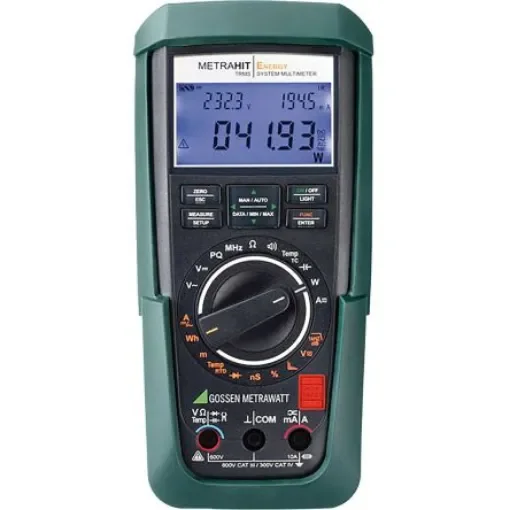 Gossen Metrawatt METRAHit ENERGY Handheld Digital Multimeter, True RMS, 10A ac Max, 10A dc Max, 600V ac Max - M249A product image