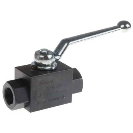 Parker Phosphated Steel Hydraulic Ball Valve, KH3/8CFX G 3/8 product image