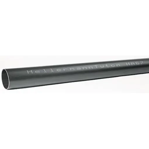 HellermannTyton Adhesive Lined Heat Shrink Tubing, Black 119.4mm Sleeve Dia. x 1.2m Length 6:1 Ratio, HA67 Series - 321-30600 HA67-119.4/22.9-PO-X-BK product image