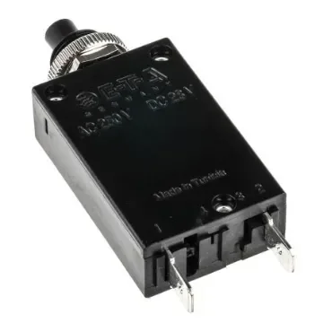 ETA Thermal Circuit Breaker - 2 5700  Single Pole 250V Voltage Rating Panel Mount, 10A Current Rating - 2-5700-IG2-P10-DD-000040-10A product image