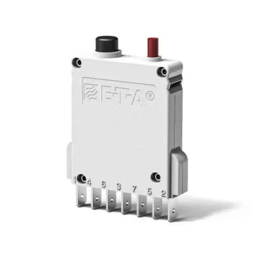 ETA Thermal Circuit Breaker - 3600  Single Pole 250V Voltage Rating Panel Mount, 6A Current Rating - 3600-P10-Si-6A product image