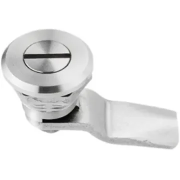 RS PRO Stainless Steel Slotted Head Lock, 18mm Panel-to-Tongue, 20.2 x 22.2mm Cutout, Slotted Head Unlock - 7293195 product image