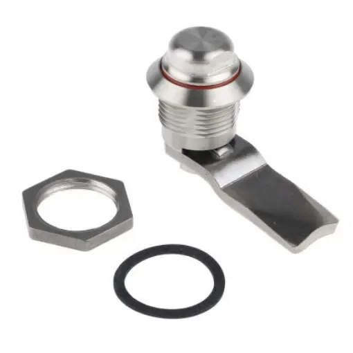 RS PRO Stainless Steel Hygienic Latch, 18mm Panel-to-Tongue, 20.2 x 22.2mm Cutout, Spanner Unlock - 7293202 product image